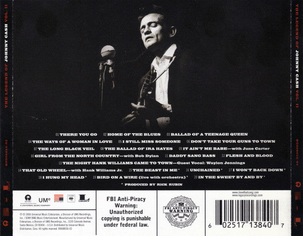 USED CD - Johnny Cash – The Legend Of Johnny Cash Vol. II