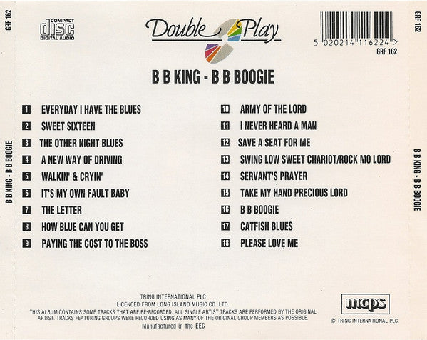 USED CD - B B King – B B Boogie