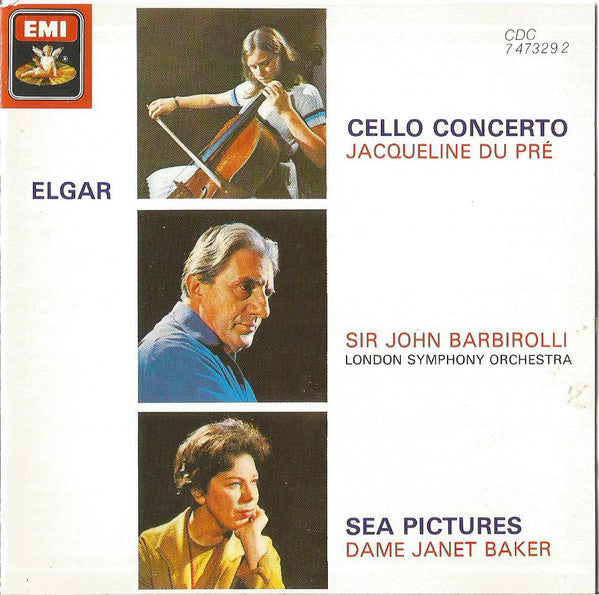 USED CD - Elgar - Jacqueline Du Pré, Sir John Barbirolli, London Symphony Orchestra, Dame Janet Baker – Cello Concerto / Sea Pictures