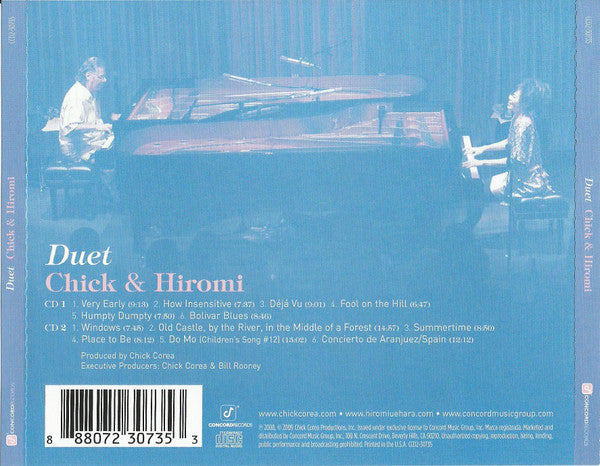 USED 2CD - Chick & Hiromi – Duet