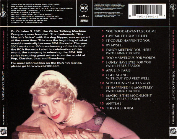 USED CD - Rosemary Clooney – The Classic Rosemary Clooney