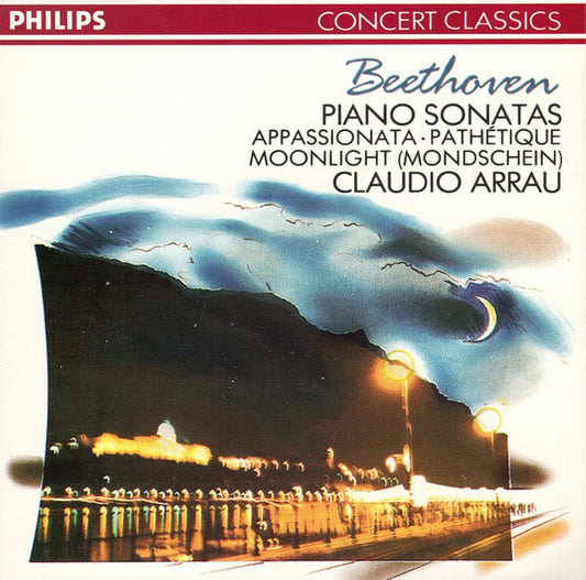 USED CD - Beethoven - Claudio Arrau – Piano Sonatas / Apassionata · Pathetique · Moonlight (= Mondschein)