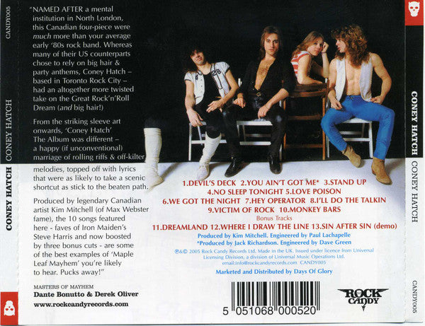 USED CD - Coney Hatch – Coney Hatch