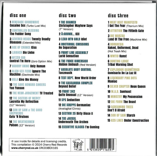 3CD - Various – Control I'm Here (Adventures On The Industrial Dancefloor 1983-1990)