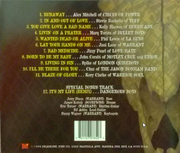 USED CD - Various – A Tribute To Bon Jovi - Covered Dead Or Alive