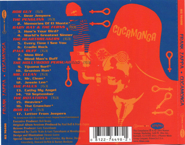 USED CD - Frank Zappa – Cucamonga (Frank's Wild Years)