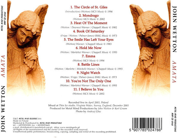 CD - John Wetton – Amata