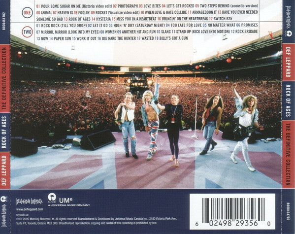 USED 2CD - Def Leppard – Rock Of Ages: The Definitive Collection