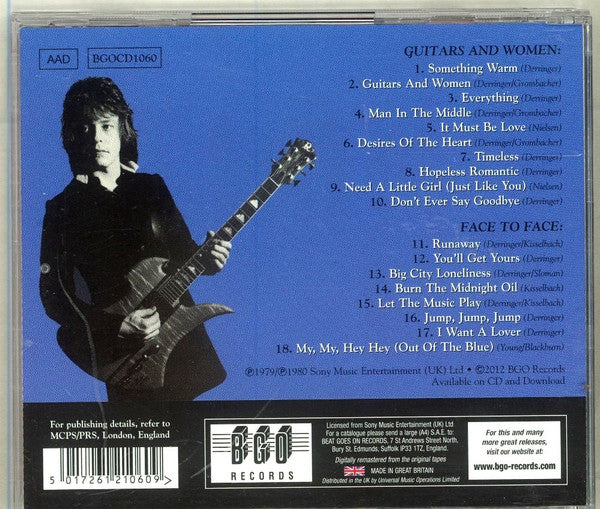 CD - Rick Derringer – Guitars And Women / Face To Face