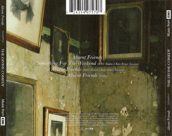 USED CDEP -  The Divine Comedy – Absent Friends