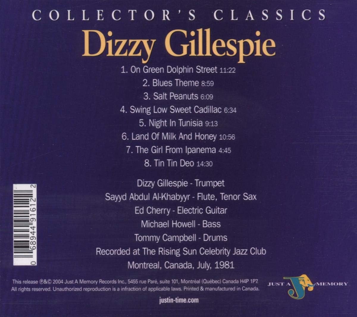 USED CD - Dizzy Gillespie – Salt Peanuts