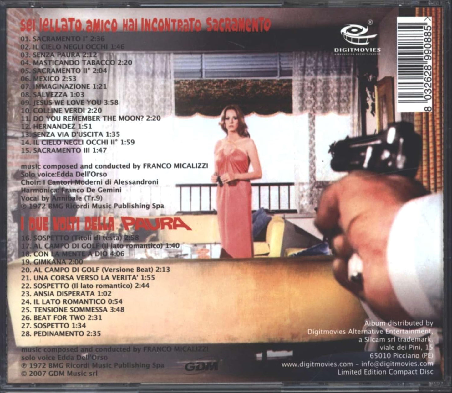 CD - Franco Micalizzi – Sei Iellato, Amico Hai Incontrato Sacramento / I Due Volti Della Paura (Original Soundtracks)