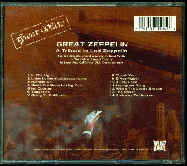 USED CD - Great White – Great Zeppelin (A Tribute To Led Zeppelin)