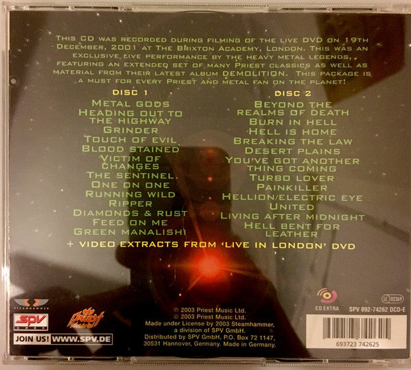 USED 2CD - Judas Priest – Live In London