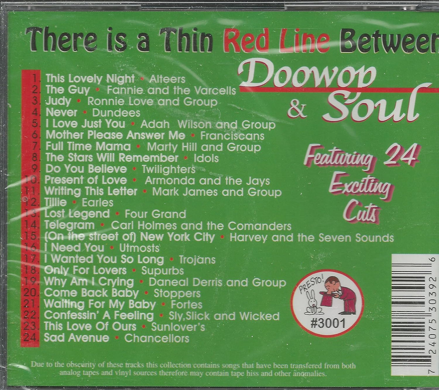 USED CD - Various - There Is A Thin Line Between Doowop & Soul