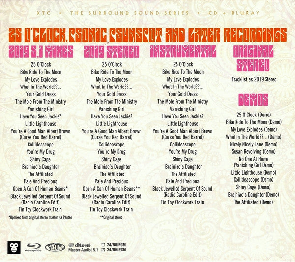 USED - CD/BLU RAY - XTC As The Dukes Of Stratosphear – Psurroundabout Ride