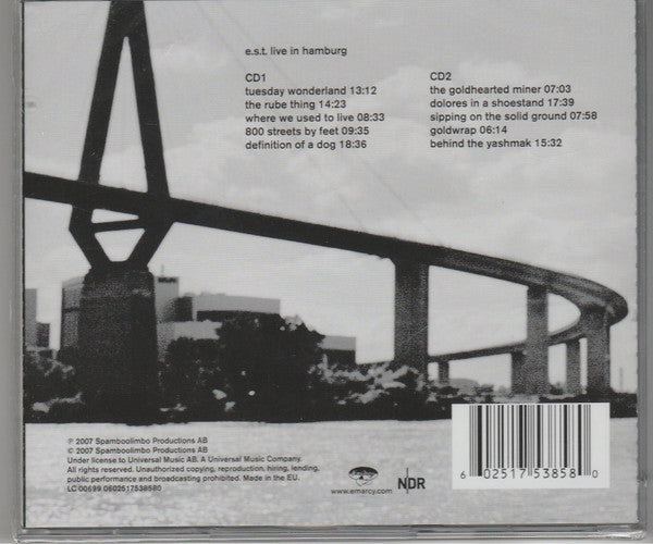 USED 2CD - E.S.T. – Esbjörn Svensson Trio Live In Hamburg