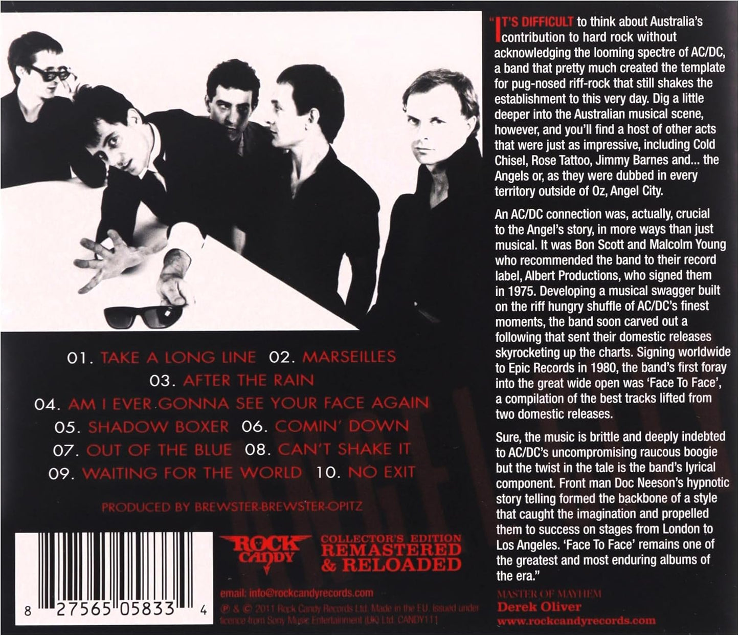 CD - Angel City – Face To Face