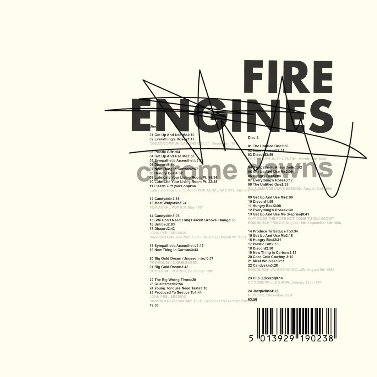 2CD - Fire Engines - Chrome Dreams