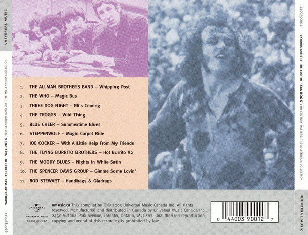USED CD - Various – The Best Of '60s Rock
