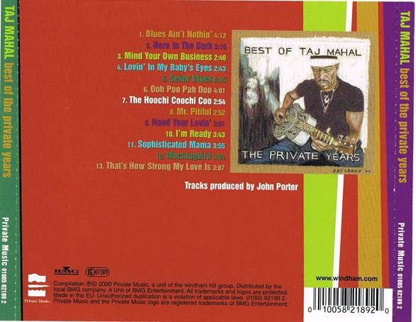 USED CD - Taj Mahal – Best Of The Private Years