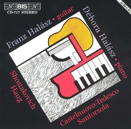 USED CD - Mario Castelnuovo-Tedesco, Dmitri Shostakovich, Guido Santórsola, Hans Haug, Franz Halász, Débora Halász – Franz & Debora Halasz Play Music For Guitar And Piano By Castelnuovo-Tedesco, Shostakovich, Santorsola & Haug