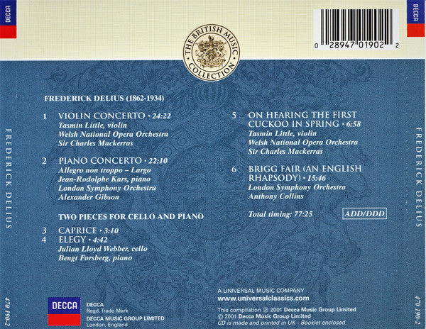 CD - Frederick Delius – Frederick Delius