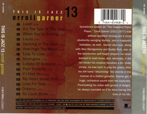 USED CD - Erroll Garner – This Is Jazz