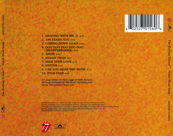 USED CD - The Rolling Stones – Goats Head Soup