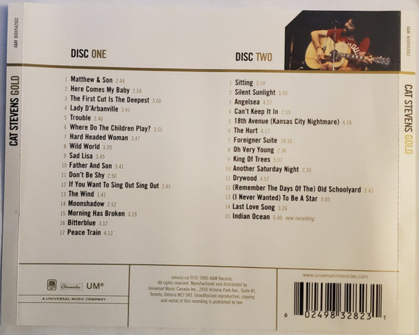 USED 2CD - Cat Stevens – Gold