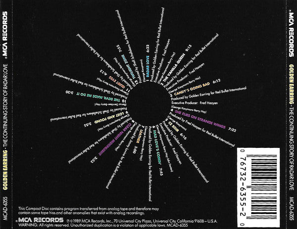 USED CD - Golden Earring – The Continuing Story Of Radar Love
