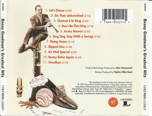 USED CD - Benny Goodman – Benny Goodman's Greatest Hits