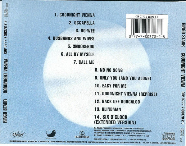 USED CD - Ringo Starr – Goodnight Vienna