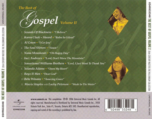 USED CD - Various – The Best Of Gospel Vol. 2