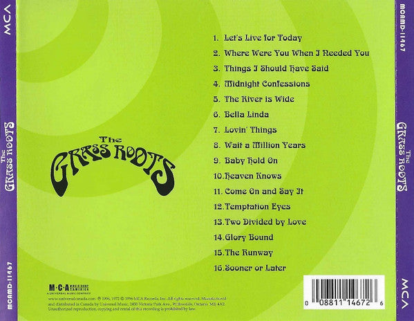 USED CD - The Grass Roots – All Time Greatest Hits