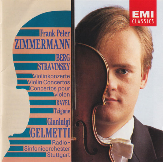 USED CD - Berg, Stravinsky, Ravel - Frank Peter Zimmermann, Gianluigi Gelmetti, Radio-Sinfonieorchester Stuttgart – Violinkonzerte = Violin Concertos = Concertos Pour Violon