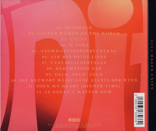 CD - Nina Hagen - Unity