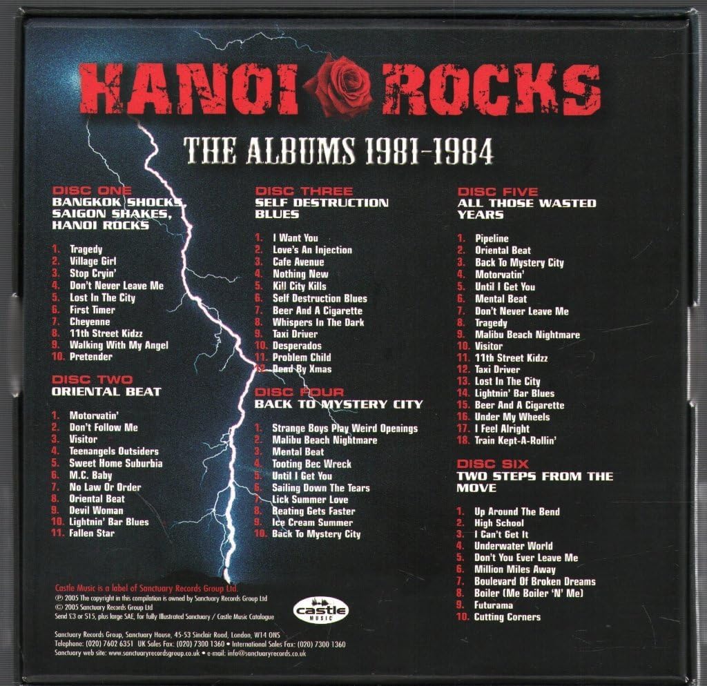 6CD - Hanoi Rocks – The Albums 1981-1984