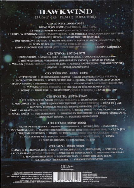 6CD - Hawkwind – Dust Of Time: 1969-2021