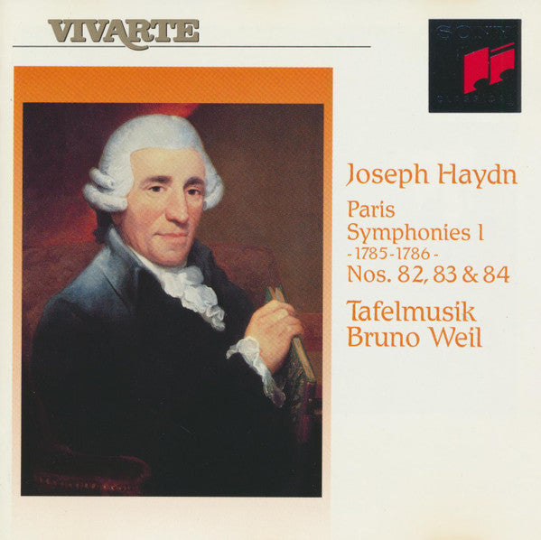 USED CD - Joseph Haydn, Tafelmusik, Bruno Weil – Paris Symphonies I: Nos. 82, 83 & 84 - 1785-1786 -