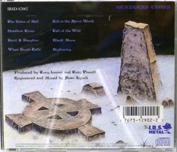USED CD - Black Sabbath – Headless Cross