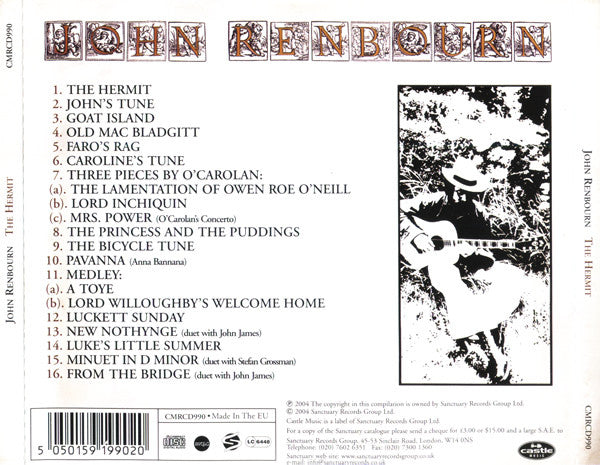 USED CD - John Renbourn – The Hermit