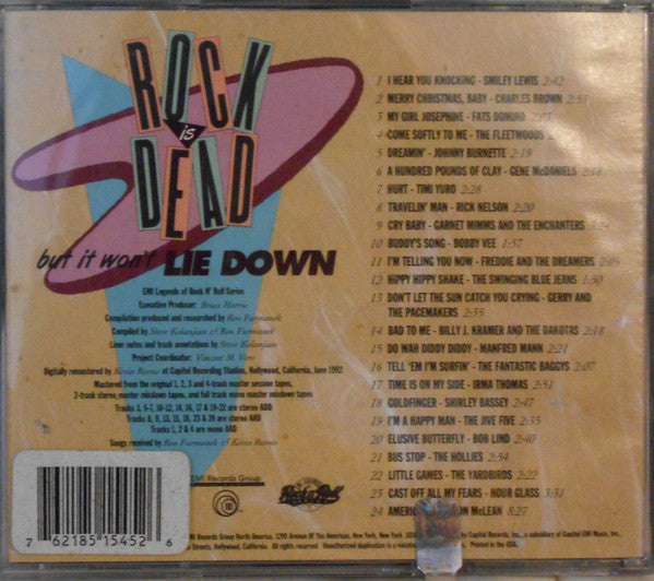 USED CD - Various – Rock Is Dead, But It Won't Lie Down: 24 Greatest Hits Of All Time, Vol. 2