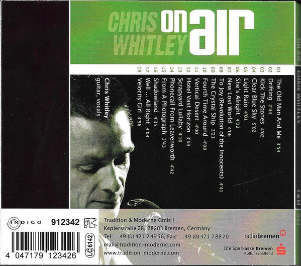 USED CD - Chris Whitley – On Air