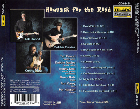 USED CD - Tab Benoit, Debbie Davies, Kenny Neal – Homesick For The Road
