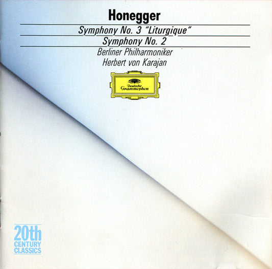 USED CD - Honegger, Berliner Philharmoniker, Herbert von Karajan – Symphony No. 3 "Liturgique" / Symphony No. 2