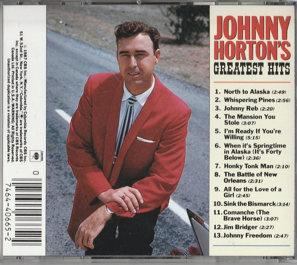 USED CD - Johnny Horton – Johnny Horton's Greatest Hits