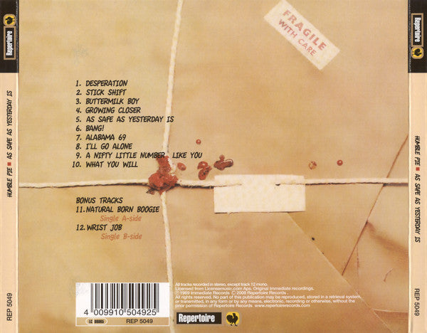 USED CD - Humble Pie – As Safe As Yesterday Is