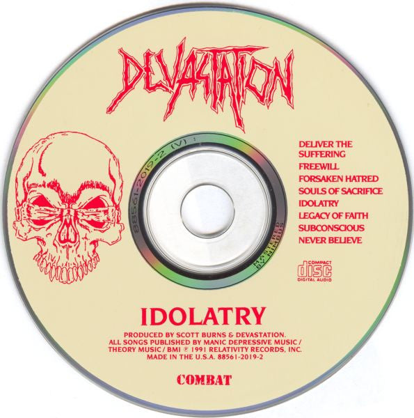 USED CD - Devastation – Idolatry