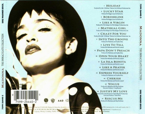 USED CD - Madonna – The Immaculate Collection